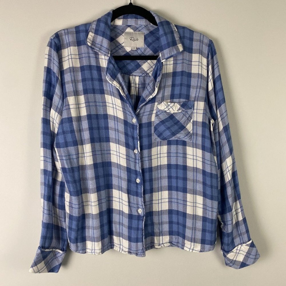 Rails Clara Flannel Button Front Pajama Shirt Siz… - image 1